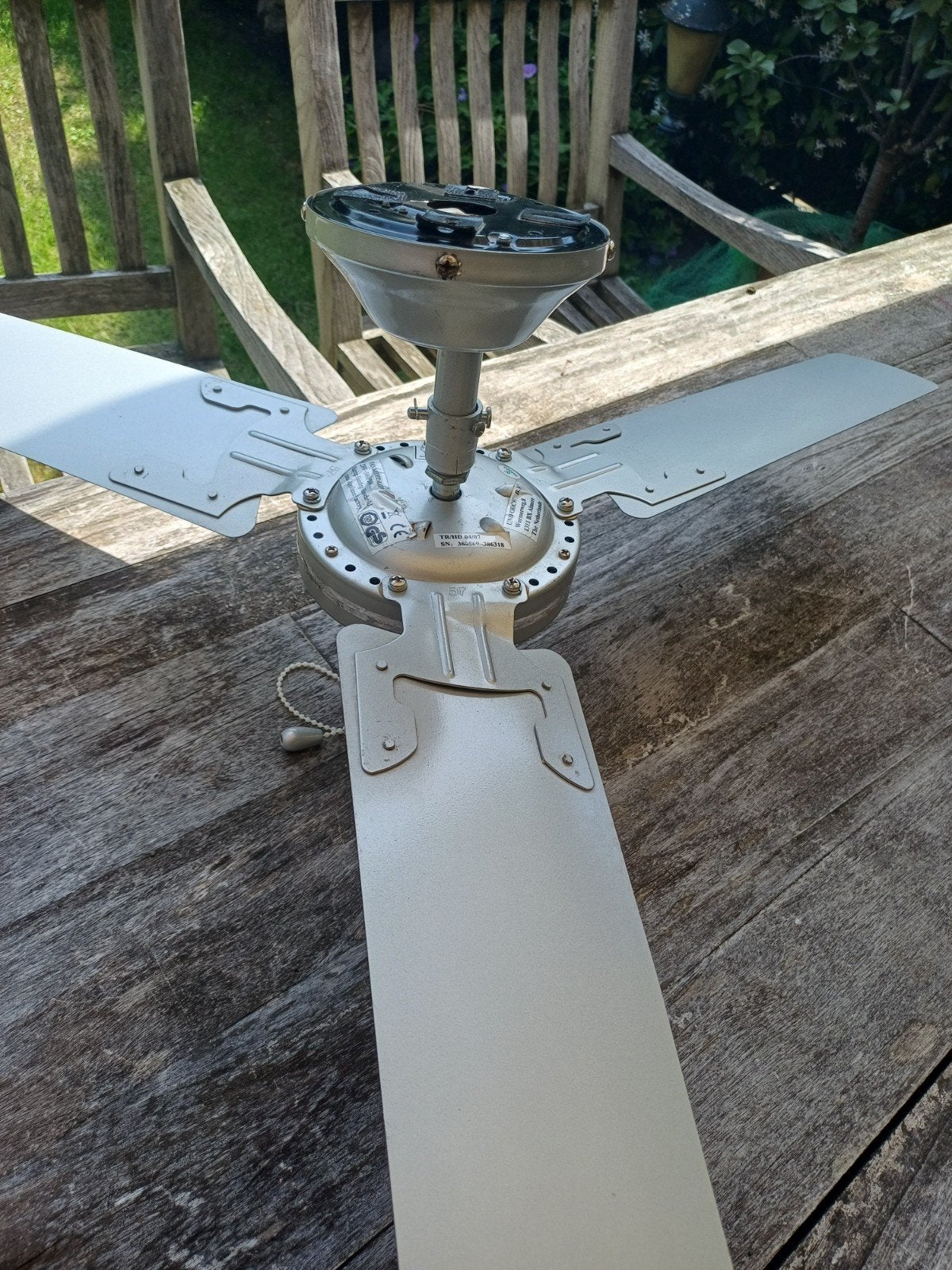 Plafond ventilator, Witgoed en Apparatuur, Ventilatoren, Ophalen, Gebruikt, Plafondventilator