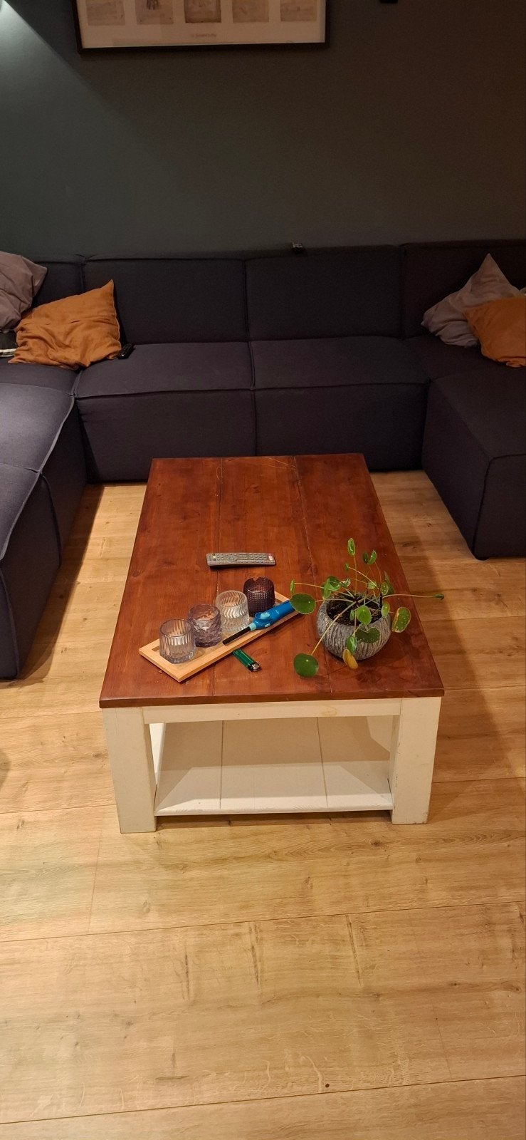 Salontafel 120x80x40cm - Wood Furniture, Ophalen, Gebruikt, 100 tot 150 cm, Landelijk, Robuust