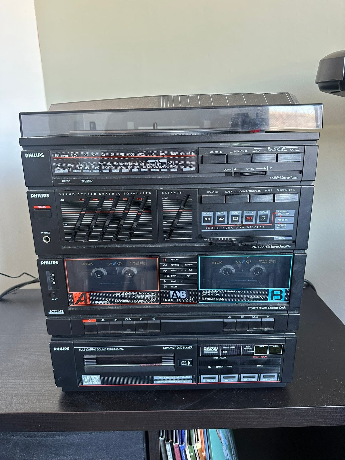 Philips stereotoren met 2 sony boxen, Ophalen, Gebruikt, Dvd-speler, Philips