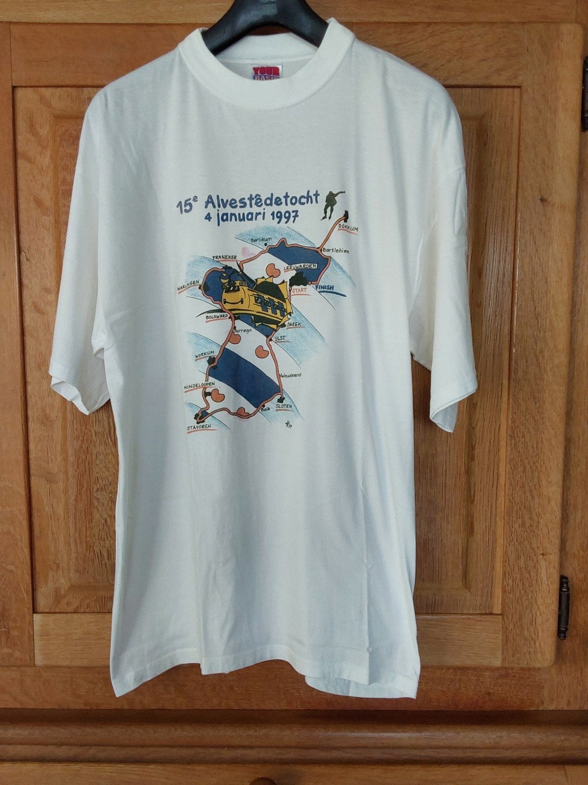 NS alternatieve elfstedentocht 1997 T-shirt 9(nieuw), Ophalen, Trein, Overige typen