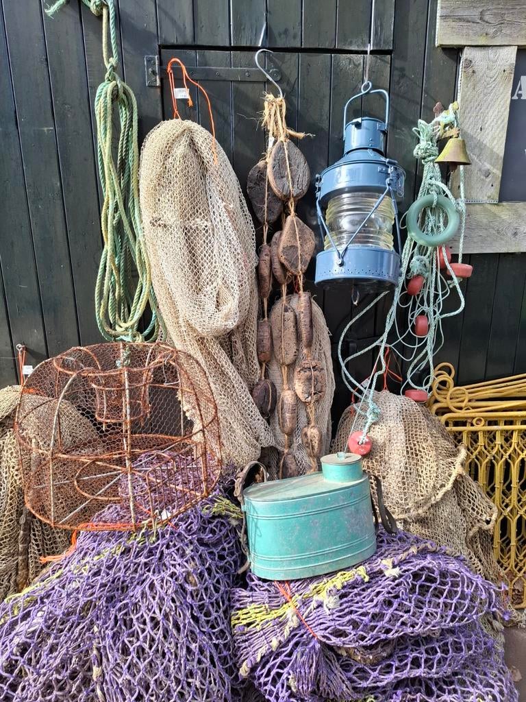 Oude vintage kreeftenfuik fuik krabbenfuik, Ophalen, Gebruikt, T, N