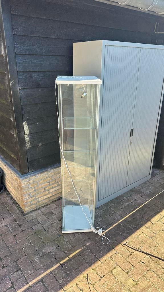 Vitrine kastje met lichtje, Huis en Inrichting, Kasten | Vitrinekasten, Ophalen, Minder dan 50 cm, Gebruikt, 100 tot 150 cm