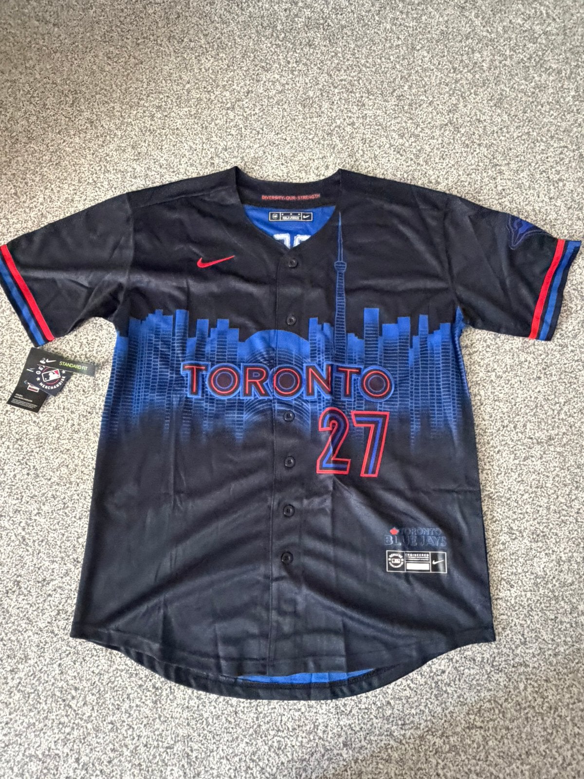 Donkerblauw Honkbal Shirt Toronto Blue Jays Guerrero- Maat M, Ophalen of Verzenden, Nieuw, Honkbal, Kleding