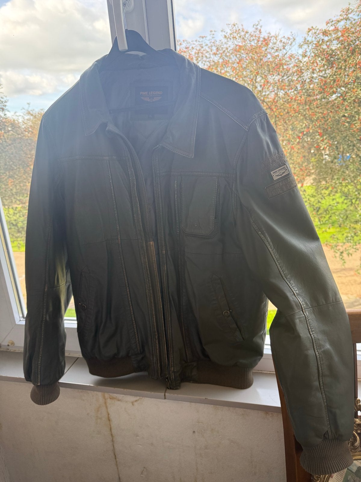 PME Legend Leren Jas - Maat XL - Zo goed als nieuw, Ophalen of Verzenden, Zo goed als nieuw, Maat 56/58 (XL), Groen