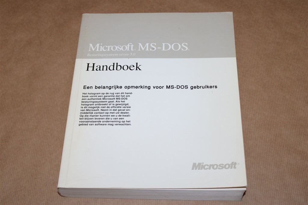 Handboek MS-DOS. Versie 5.0. Handboek., Boeken, Informatica en Computer, Ophalen of Verzenden, Gelezen, Internet of Webdesign