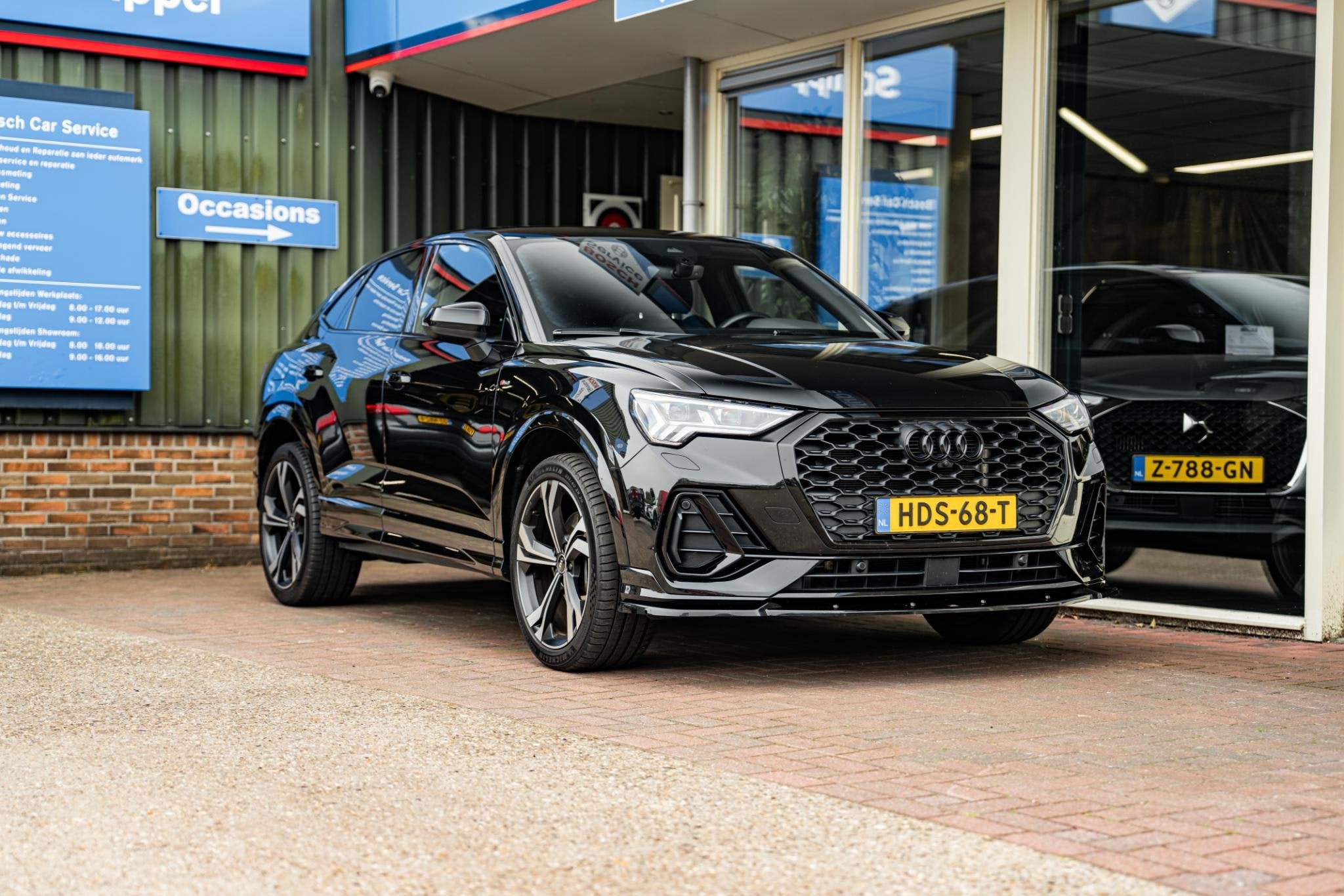 Audi Q3 Sportback 45 TFSI e S Edition Black Edition Maxton p, Auto's, Audi, 12 maanden, Gebruikt, Zwart, Hybride Elektrisch/Benzine