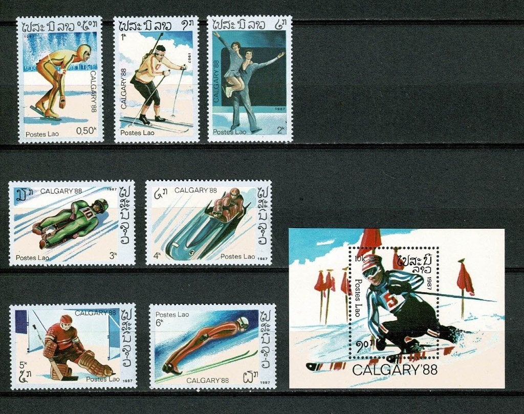 Olympische Winterspelen 1988 Calgary 88, Verzenden, Postfris, Sport