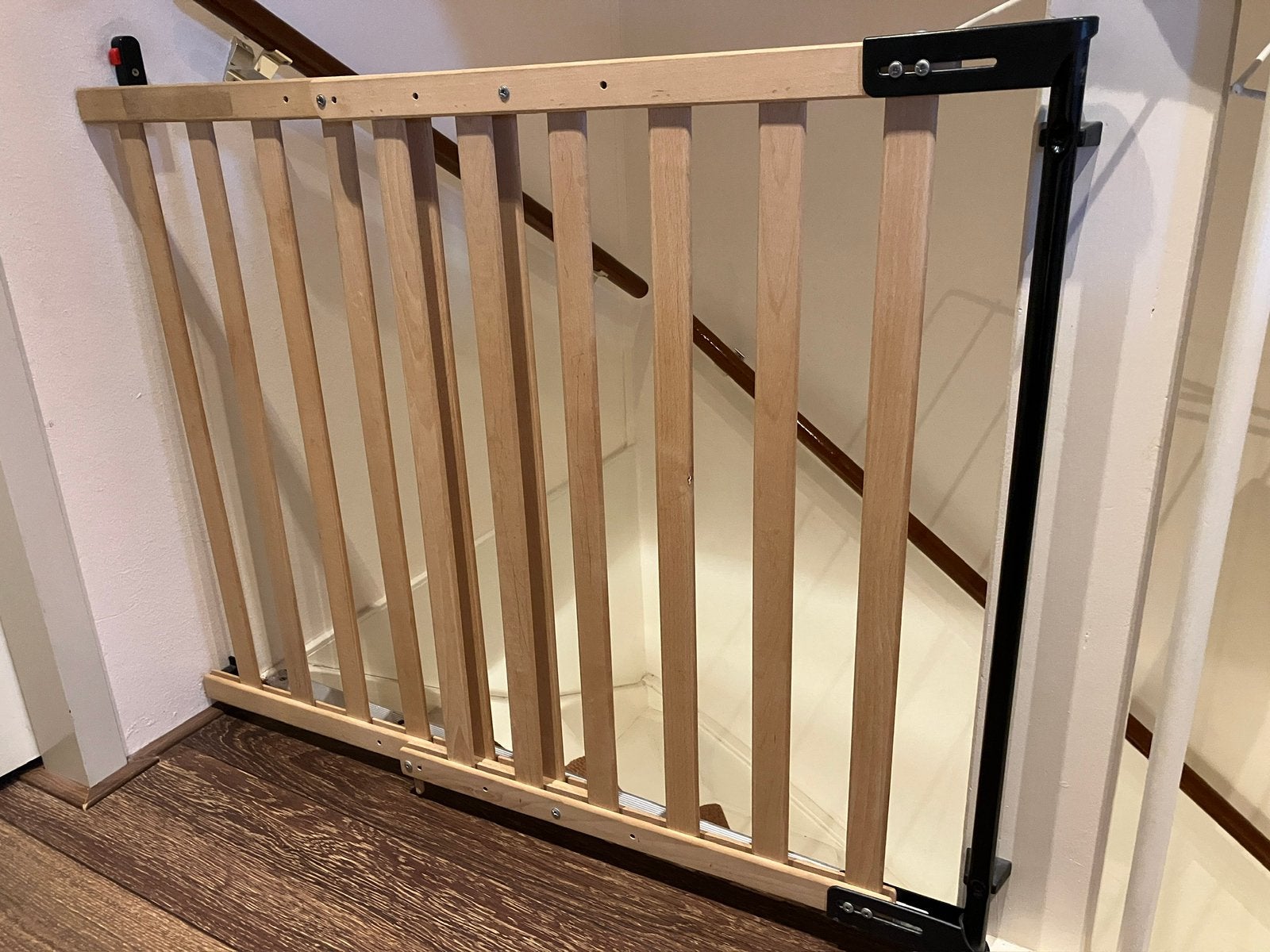 Traphekje hout verstelbaar 2set, Kinderen en Baby's, Traphekjes, Ophalen, Gebruikt, 100 tot 115 cm, Klemhekje
