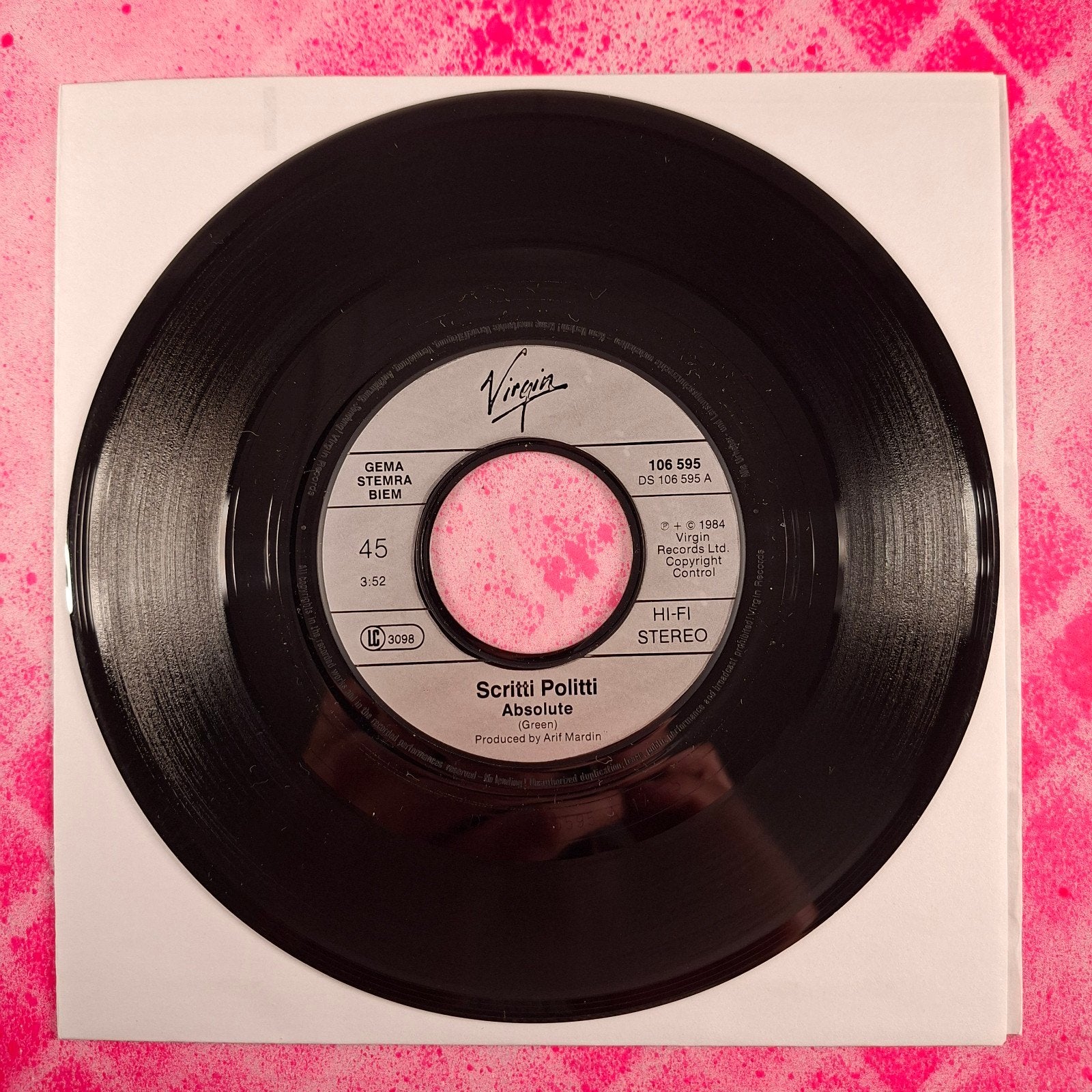 Scriptie Politti Absolute single.                     Star45, 7 inch, Zo goed als nieuw, Pop, Overige typen