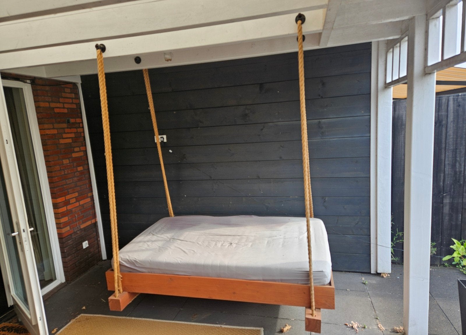 Houten hangbed, Ophalen, Gebruikt, Hout
