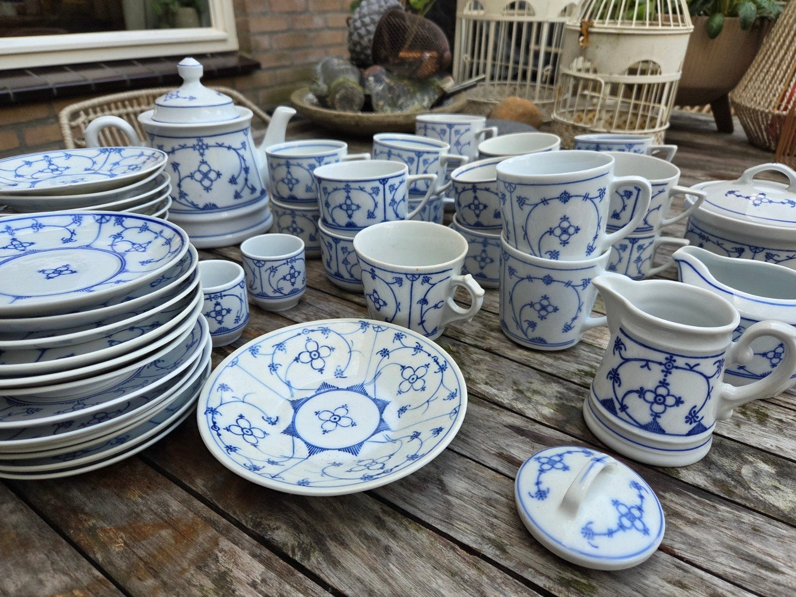 Prachtig Delftsblauw Servies - Vintage, Ophalen, Gebruikt, Overige merken, Keramiek