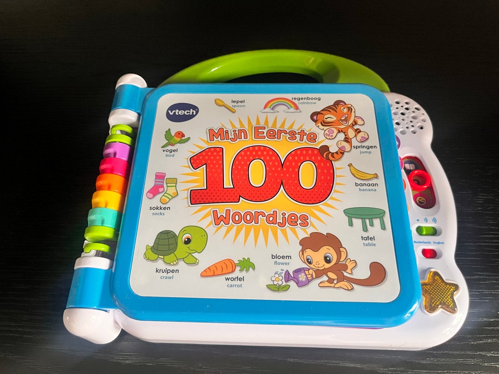 VTech Mijn Eerste 100 Woordjes Boek, Kinderen en Baby's, Speelgoed | Vtech, Ophalen, Zo goed als nieuw, 6 maanden tot 2 jaar