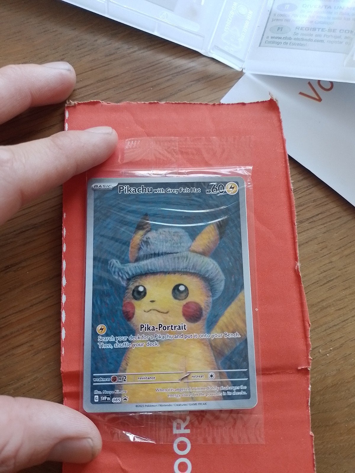 Pikachu van gogh Pokémon kaart, Hobby en Vrije tijd, Ophalen of Verzenden, Nieuw, Losse kaart