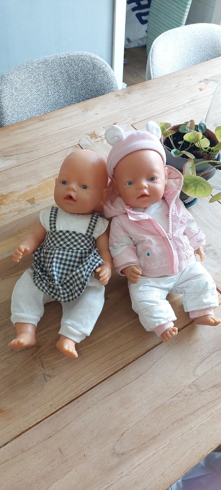 baby born t1wee stuks, Ophalen of Verzenden, Babypop