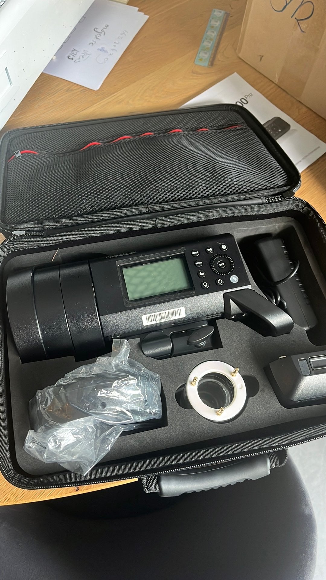 Godox AD400Pro Flitser - Krachtige en Draagbare Studioflitse, Audio, Tv en Foto, Godox, Flitser, Ophalen, Zo goed als nieuw