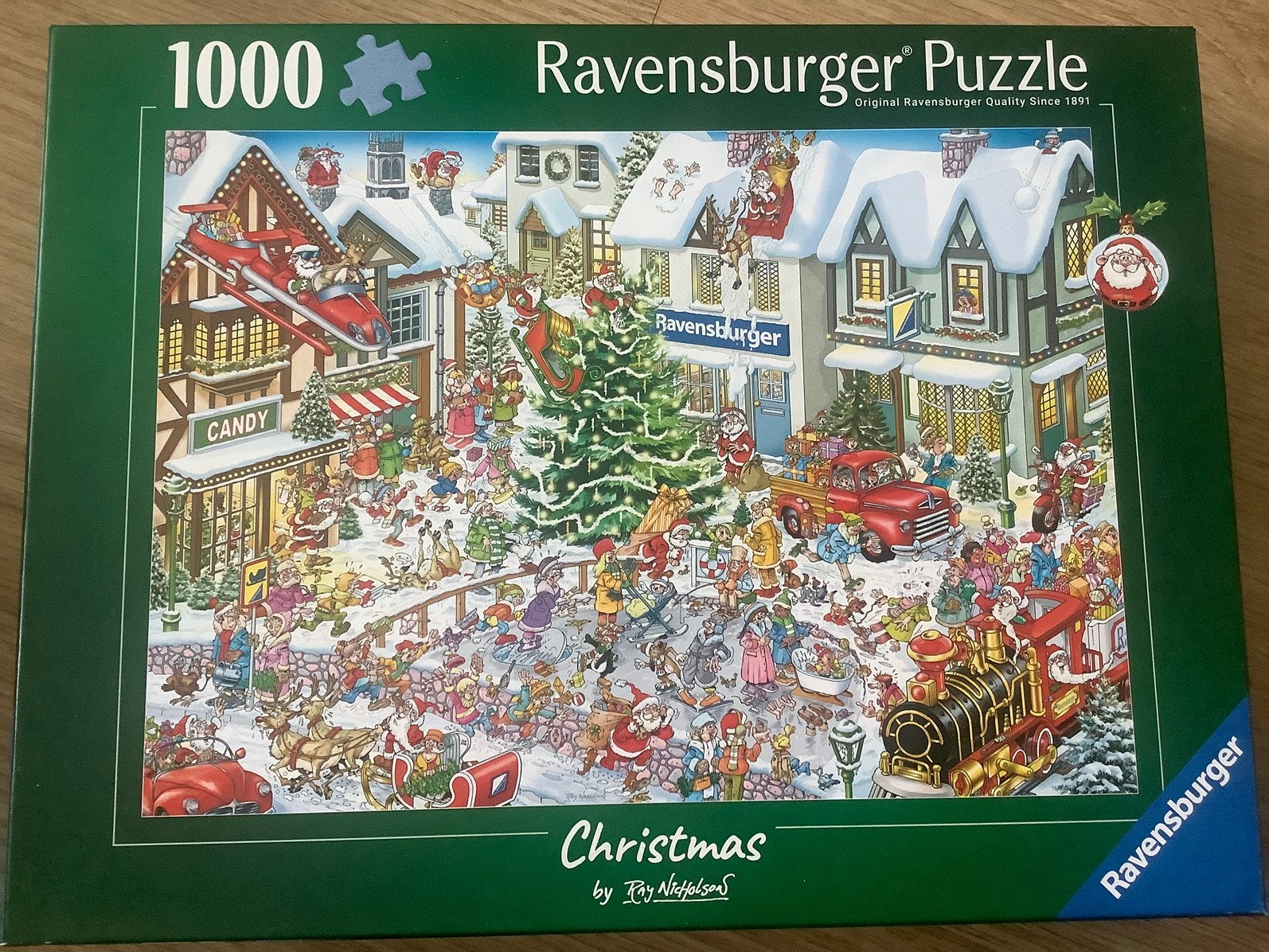 Ravensburger puzzel Christmas, Ophalen, 500 t/m 1500 stukjes, Zo goed als nieuw, Legpuzzel