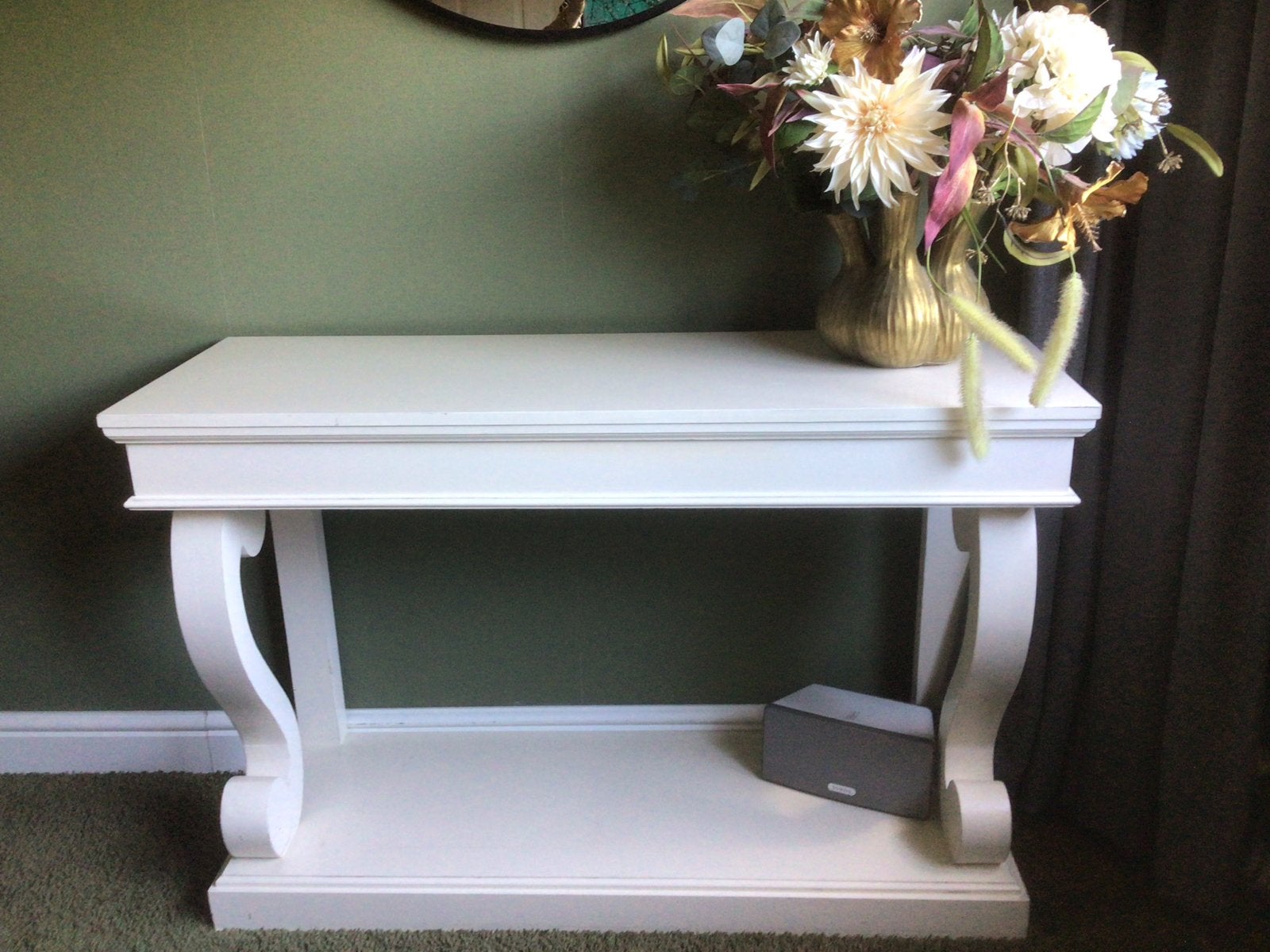 Witte sidetable / console tafel - 120x81x41 cm, Ophalen, Zo goed als nieuw, Minder dan 50 cm, 100 tot 150 cm