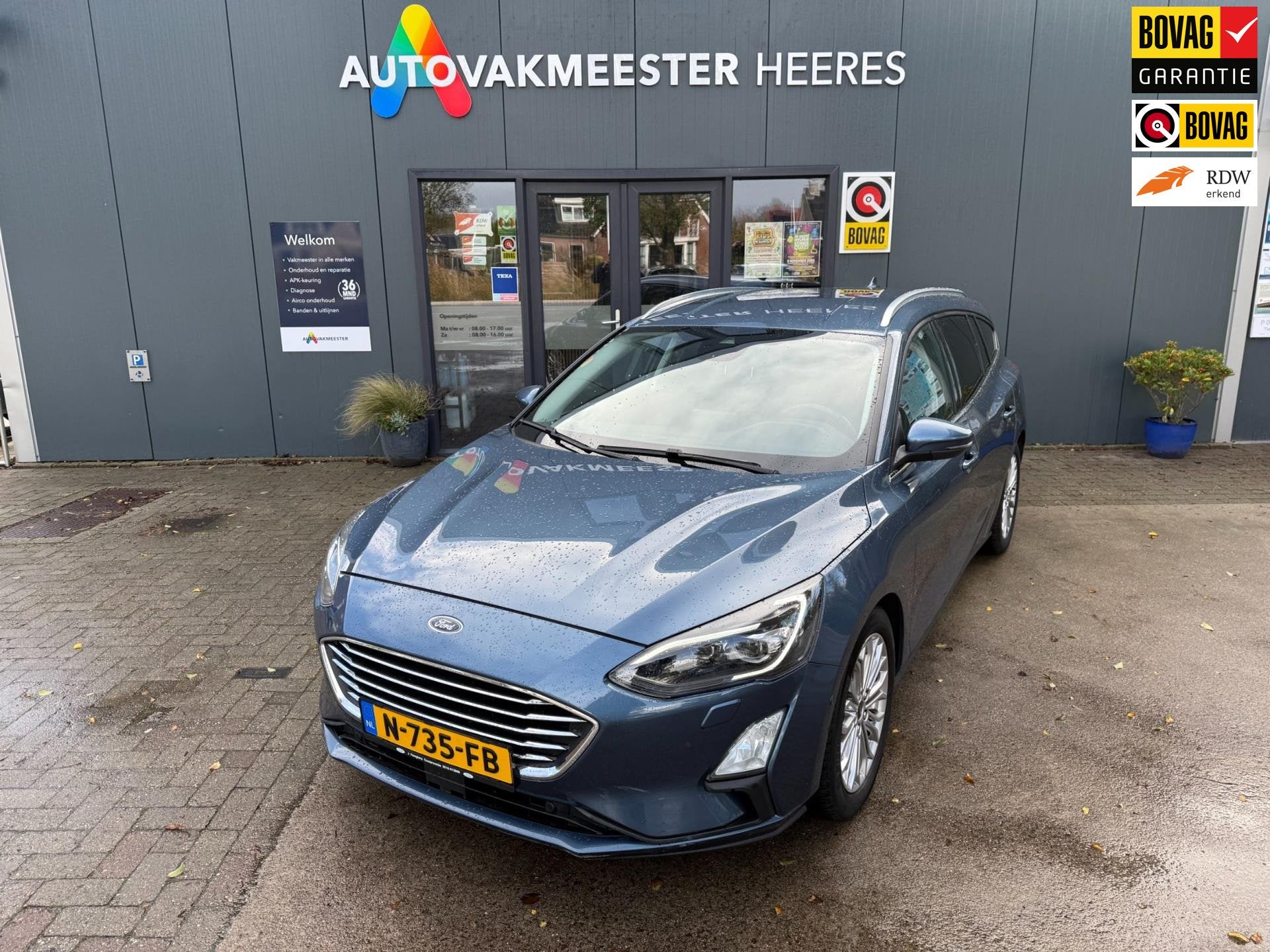 Ford Focus Wagon 1.5 EcoBoost VignaleAutomaat., Auto's, Ford, 1345 kg, Stof, Gebruikt, Automatische klimaatregeling