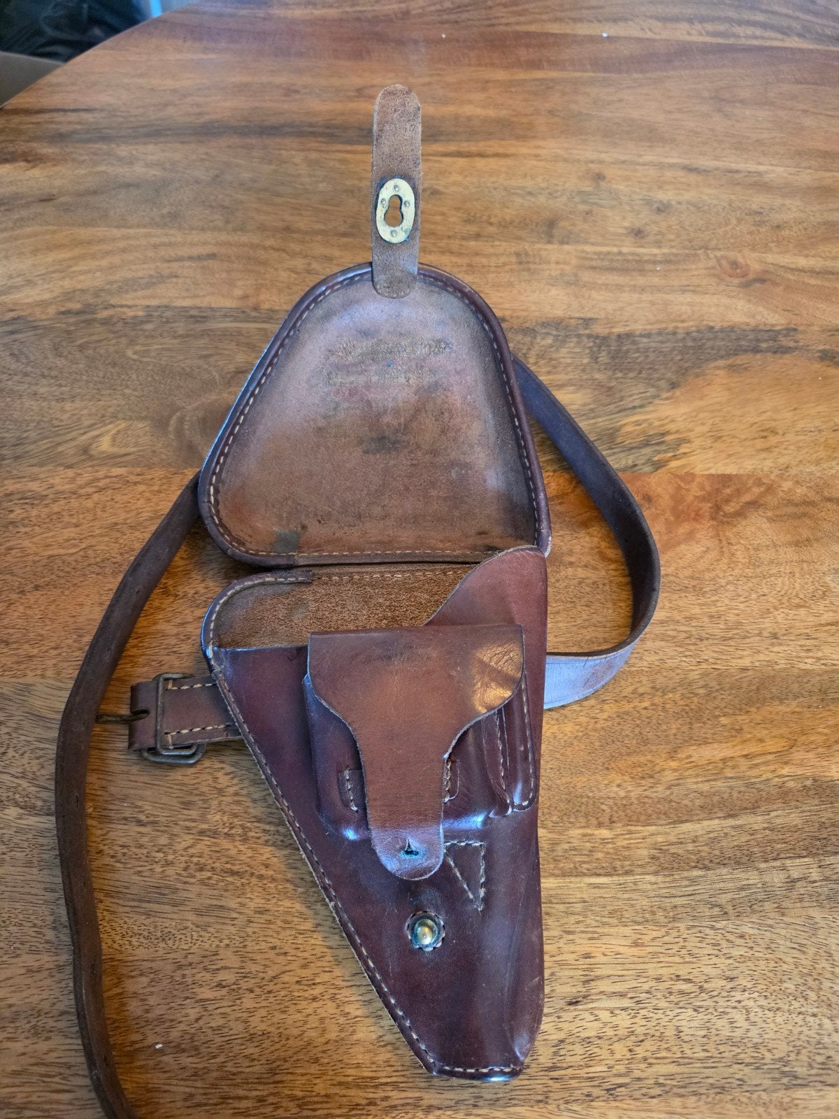 Japans Type 14 Nambu leren pistoolholster uit de Tweede Were, Verzenden, Overige soorten, Overige gebieden, Overige typen