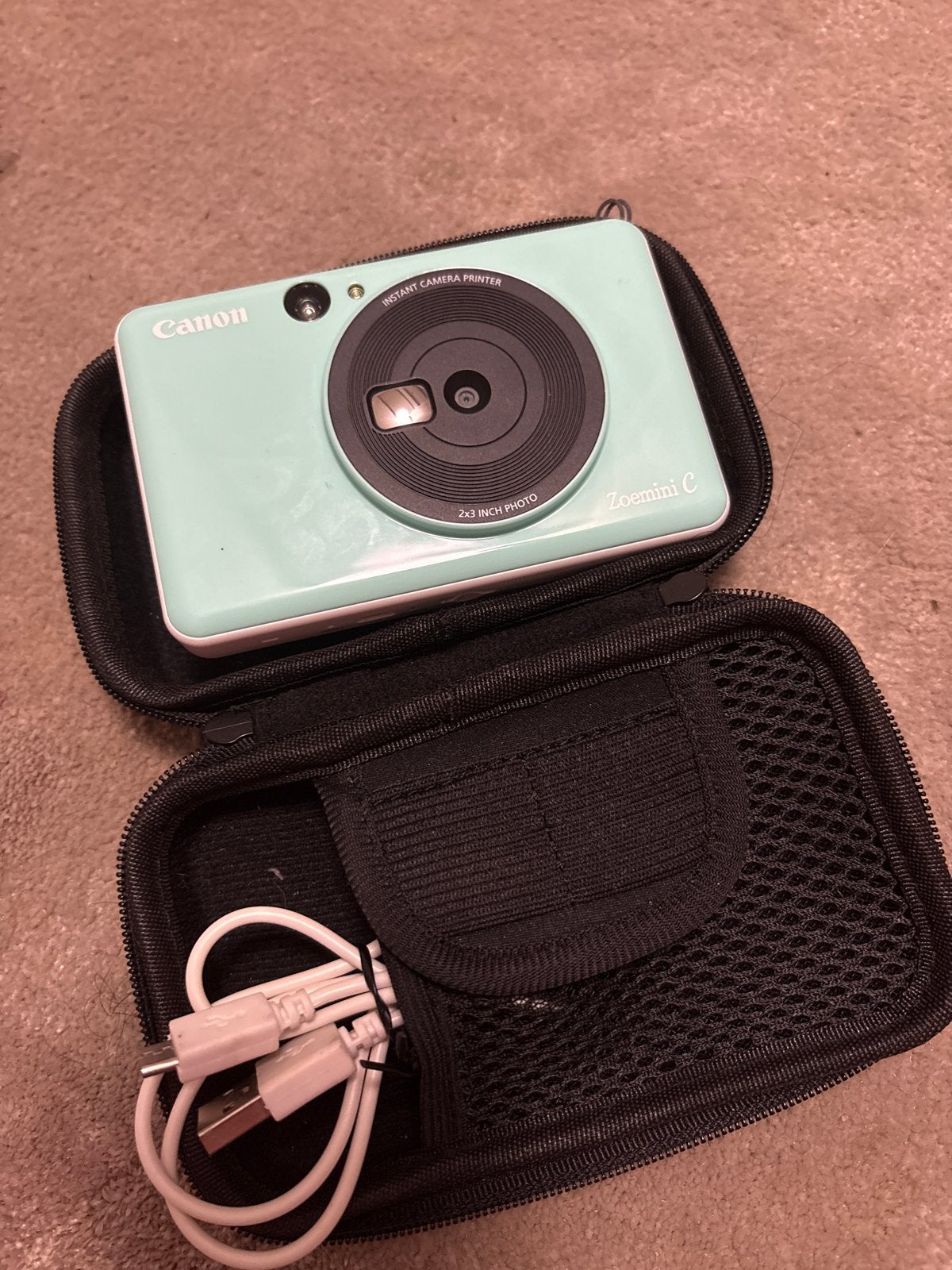 Canon Zoemini C Instant Camera Printer - Mintgroen, Ingebouwde flitser, Canon, Instant camera, Ophalen of Verzenden
