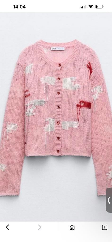 Zara roze vest knit S nieuw gebreid wol details tops trui, Kleding | Dames, Truien en Vesten, Ophalen of Verzenden, Nieuw, Maat 38/40 (M)