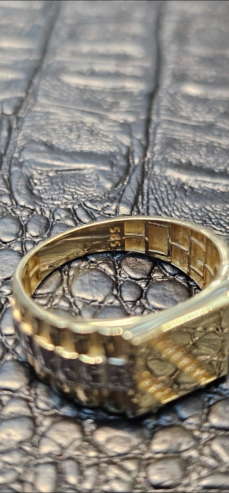 Mooie Zegelring 14k gouden ring, Heer, Nieuw, Ophalen of Verzenden, Goud