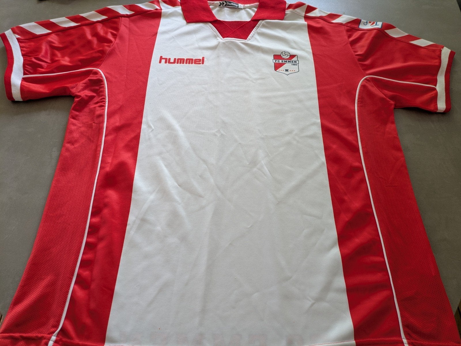 Voetbalshirt FC Emmen vintage shirt 2005 verzamelen, Maat XL, Ophalen, Zo goed als nieuw, Shirt