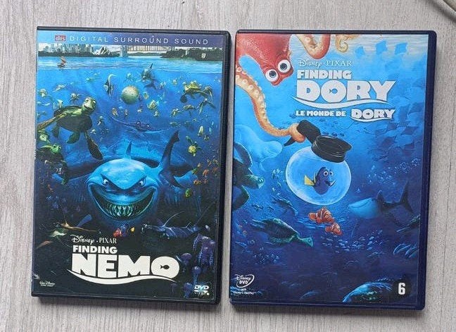 Finding Nemo & Finding Dory DVD - Zeldzaam exemplaar, Engels, Animatie, Alle leeftijden, Nederlands
