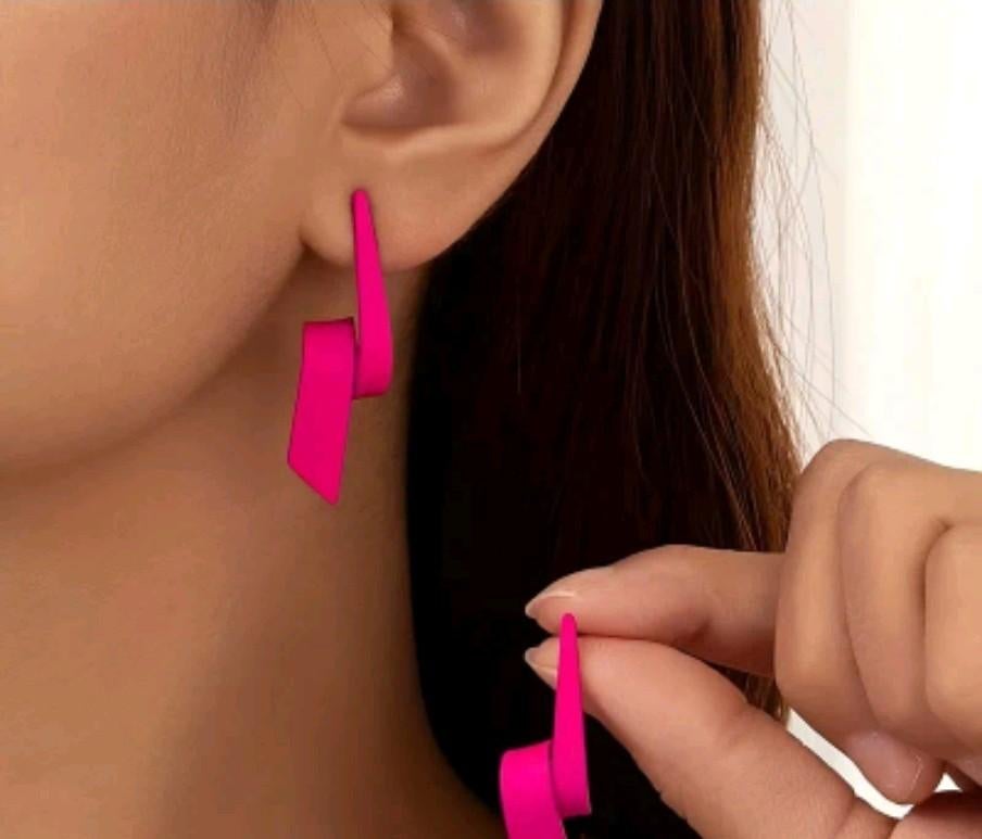 Nieuwe roze oorbellen, Ophalen of Verzenden, Nieuw, Roze, Knopjes of Stekers
