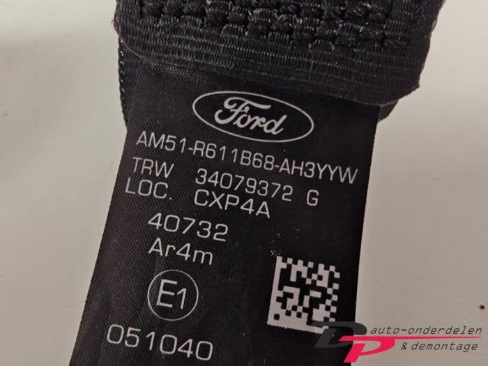 Veiligheidsgordel rechts-achter van een Ford C-Max, Gebruikt, -, -, Ophalen of Verzenden