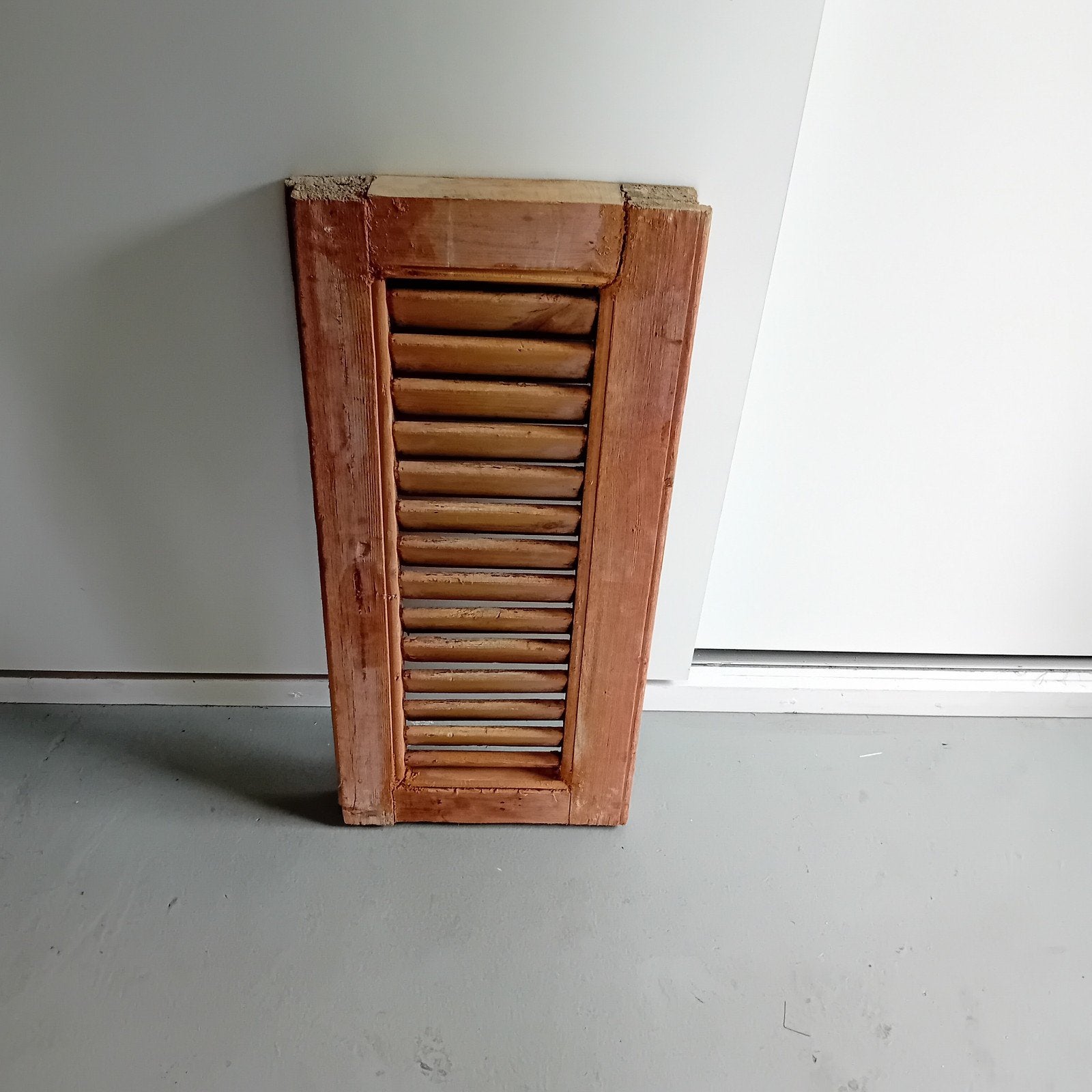 Houten luik met lamellen, Ophalen of Verzenden