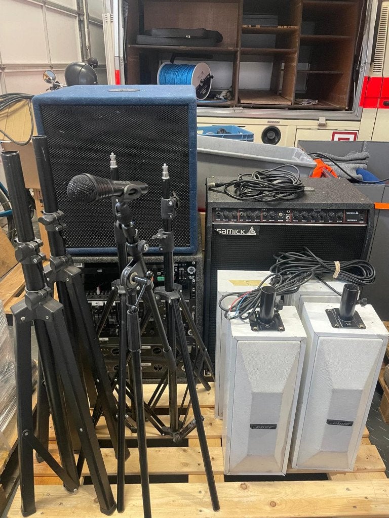 PA Sound System Bose 402W Inter-M M700 Mixer Set, Ophalen, Gebruikt, Overige typen, Bose