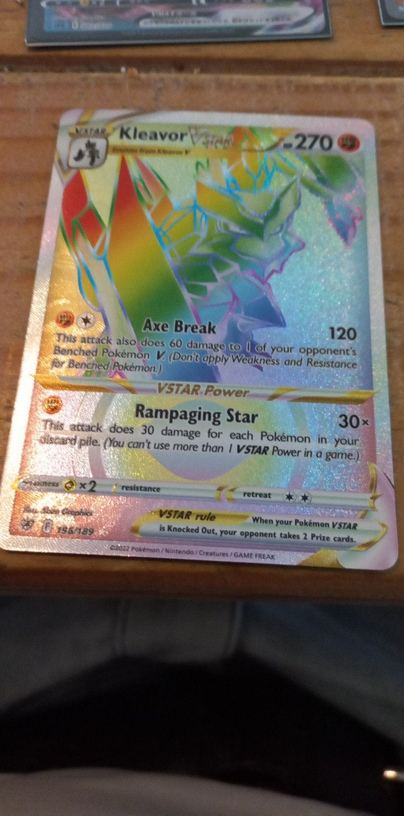 Kleavor vstar rainbow., Ophalen of Verzenden, Zo goed als nieuw, Losse kaart, Foil