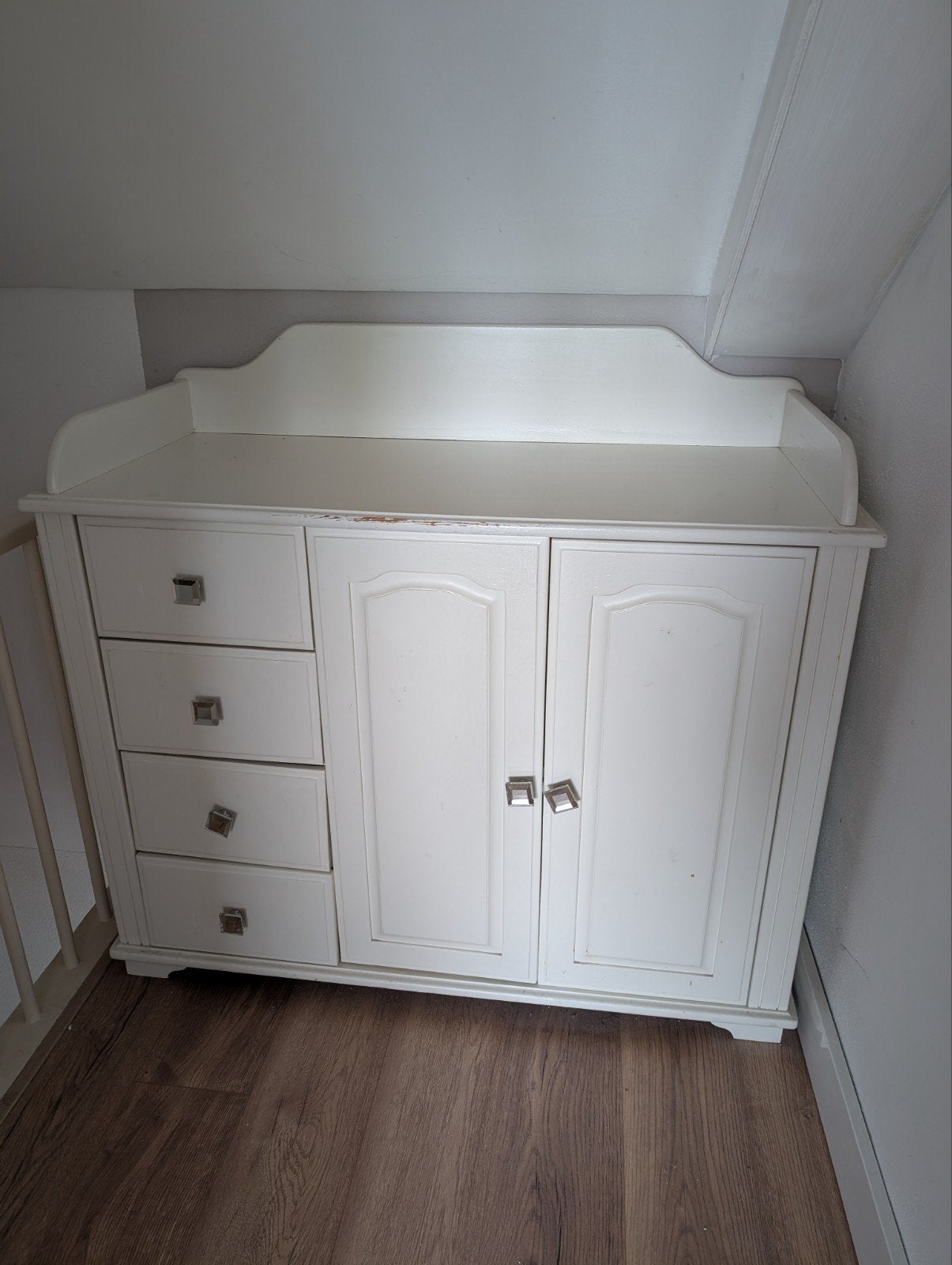 Ledikant 120x54 cm met extra deurknoppen, Ophalen, Gebruikt, Minder dan 140 cm, Minder dan 70 cm