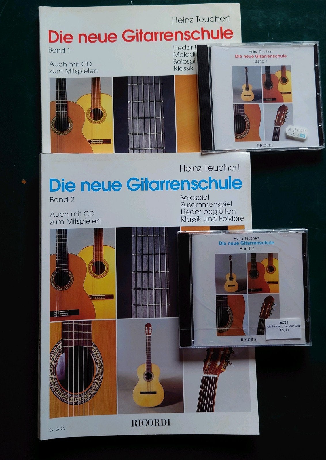 Die Neue Gitarrenschule Band 1+2 inclusief CD'S per set, Gitaar, Overige genres, Les of Cursus, Ophalen of Verzenden