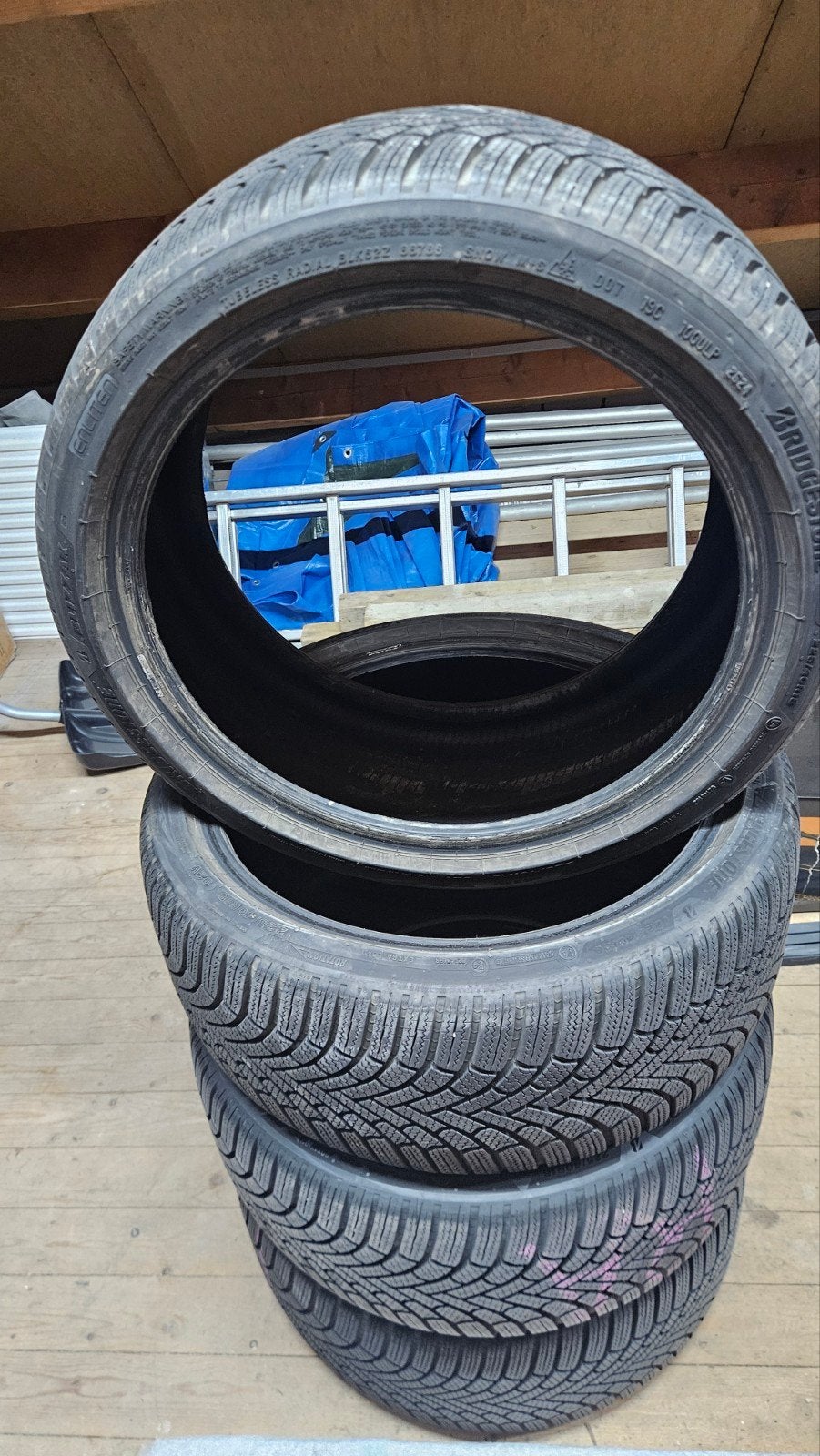 Bridgestone Blizzak 6  225/40 R18 92V - ZGAN winterbanden, 18 inch, Gebruikt, Band(en), Personenwagen