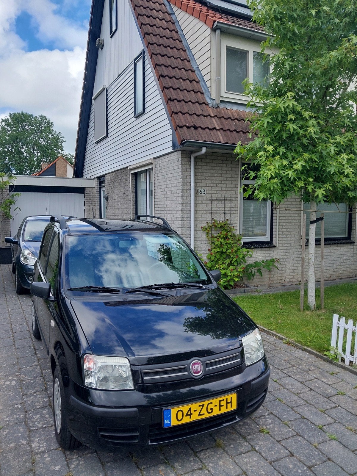 Fiat panda 1.2, 2e eigenaar, nieuwe apk., Auto's, Fiat, Elektrische ramen, Zwart, Handgeschakeld, Particulier