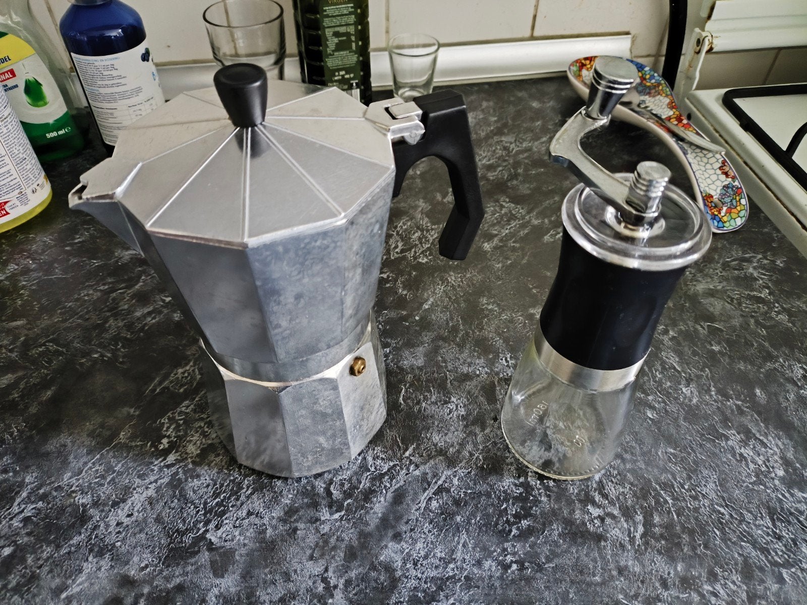 Perculator Ernesto met koffiebonen molen, Ophalen, Gebruikt