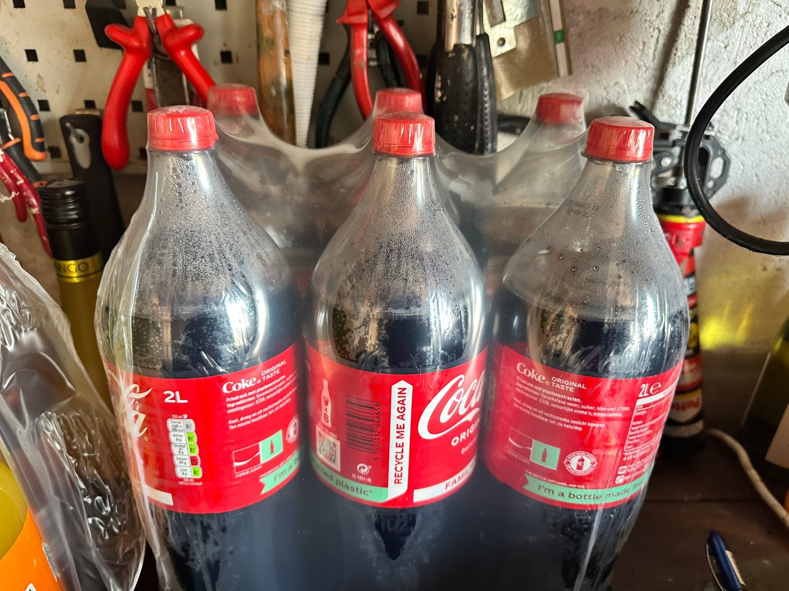9x coca cola a 2 liter, Ophalen