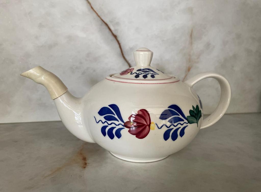 Royal Boch Boerenbont theepot 1,2 L, Overige typen, Ophalen of Verzenden, Zo goed als nieuw, Aardewerk