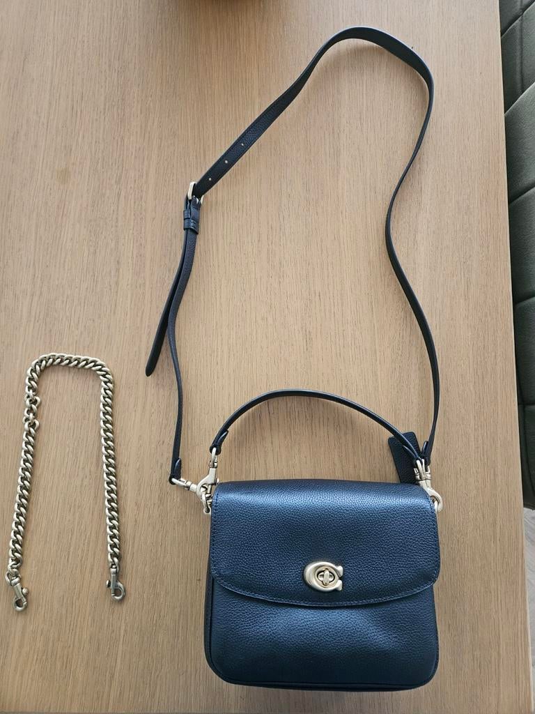 Coach tas cassie 19 zwart, Ophalen of Verzenden, Zo goed als nieuw, Leer