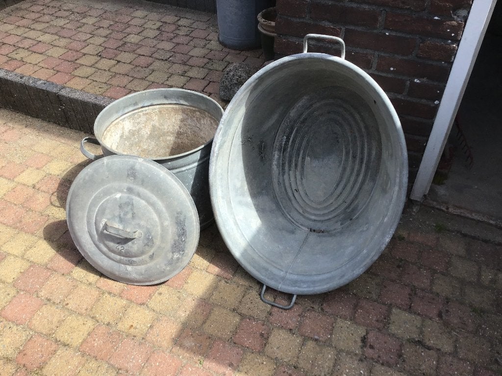 Zinken Tijl en Ton, Ophalen, Gebruikt, 40 cm of meer, Rond