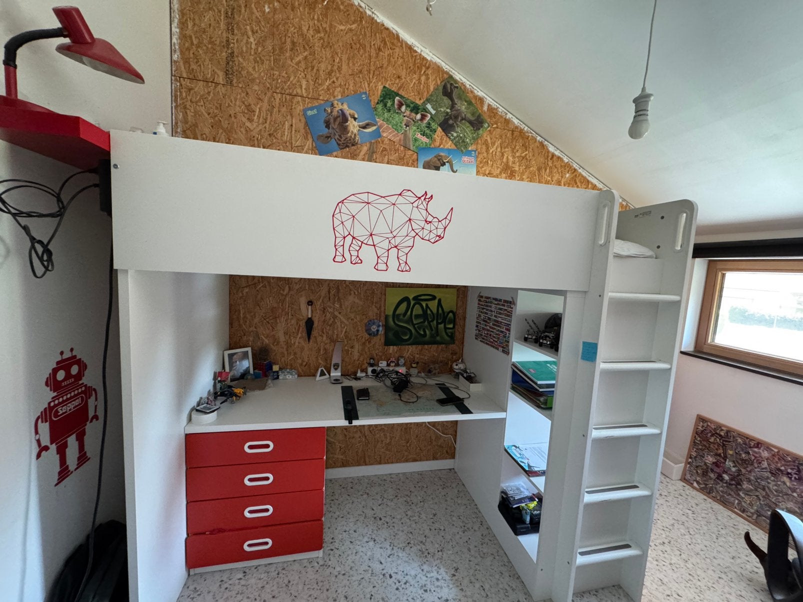 Smastad hoogslaper ikea, Kinderen en Baby's, Kinderkamer | Stapelbedden en Hoogslapers, Ophalen, Zo goed als nieuw, Hoogslaper