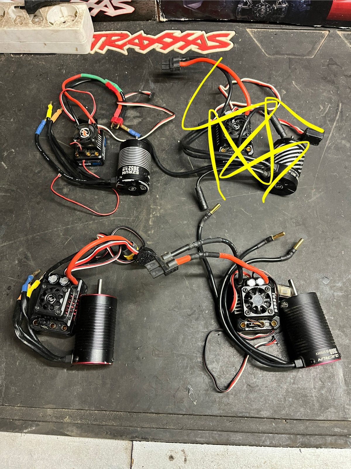 Diverse Hobbywing Max10 Quicrun combo set motor regelaar esc, Elektro, Ophalen of Verzenden, Zo goed als nieuw, Onderdeel