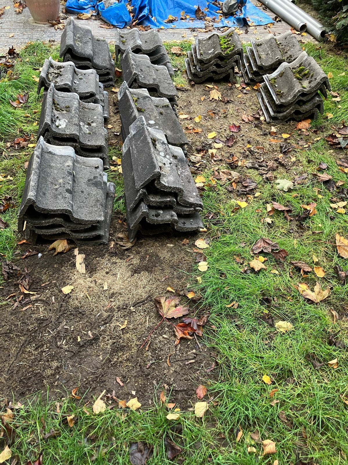 Sneldek gevelpannen (RBB), Doe-het-zelf en Verbouw, Ophalen, Gebruikt, Steen of Klei, Minder dan 5 m²