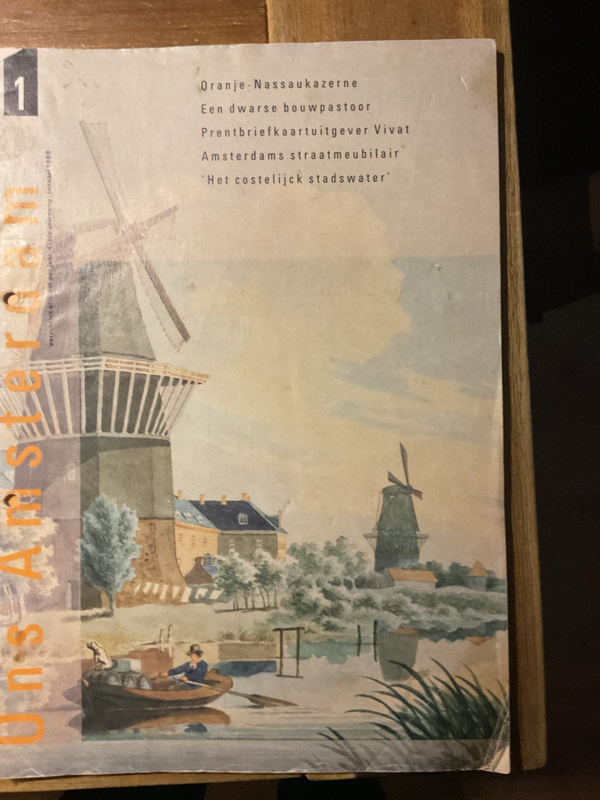 Ons Amsterdam - Jaargang 1989, nummer 1, Ophalen of Verzenden, Gelezen, Overige typen