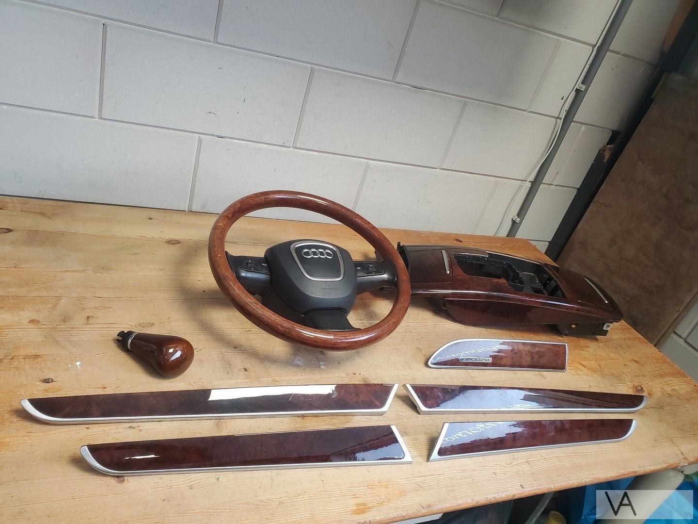 Audi A6 4f 2004 - 2011 houten inleg compleet met stuur €300, Gebruikt, -, -, -