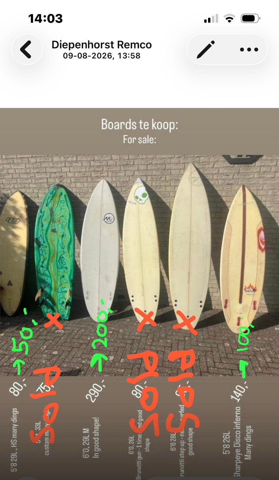 surfplanken te koop, Watersport en Boten, Ophalen of Verzenden, Gebruikt, Shortboard, Met koord