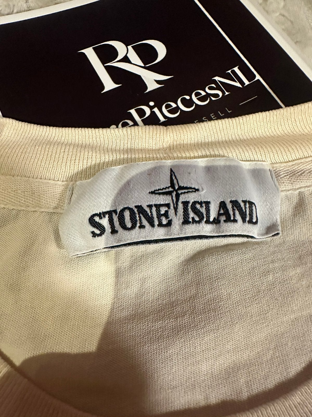 Stone Island T-Shirt S Beige 100% Origineel, Ophalen of Verzenden, Zo goed als nieuw, Beige