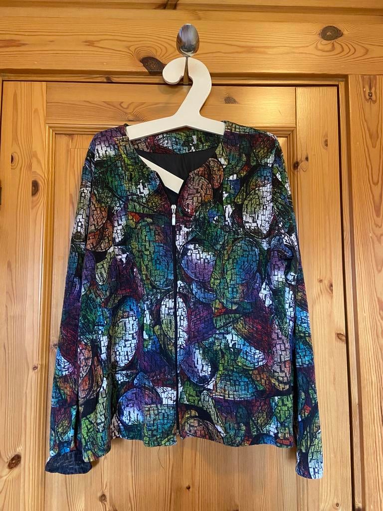 Jas met rits groen New York XXXL46 oto 63 lengte 64, Ophalen of Verzenden, Zo goed als nieuw, Maat 46/48 (XL) of groter, Groen
